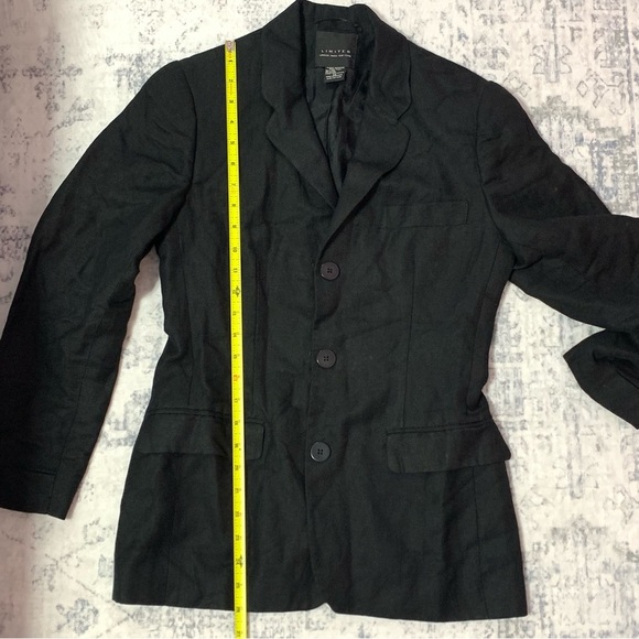 VTG Limited London Paris New York Black Linen Blend Blazer XS - Picture 8 of 16